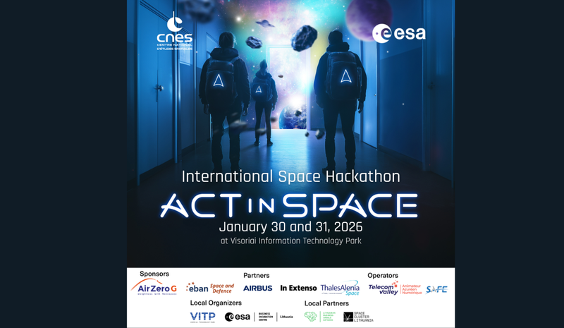 Kviečiame dalyvauti kosmoso tematikos hakatone „ActInSpace® 2026“